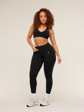 Gymshark Lift Seamless Sports Bra — Black/Black Marl — 5