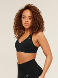 Gymshark Lift Seamless Sports Bra — Black/Black Marl — 4