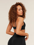 Gymshark Lift Seamless Sports Bra — Black/Black Marl — 3