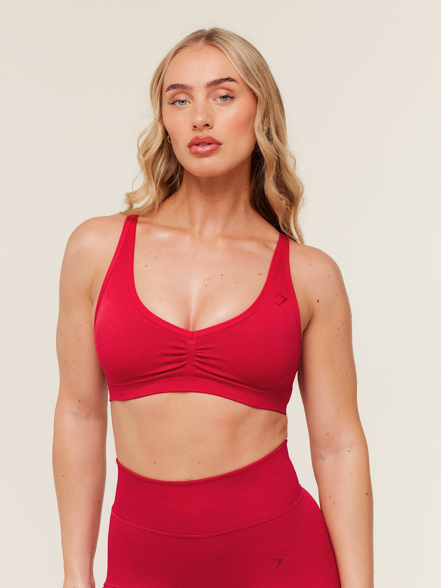 Gymshark Lift Seamless Sports Bra — Carmine Red — 1