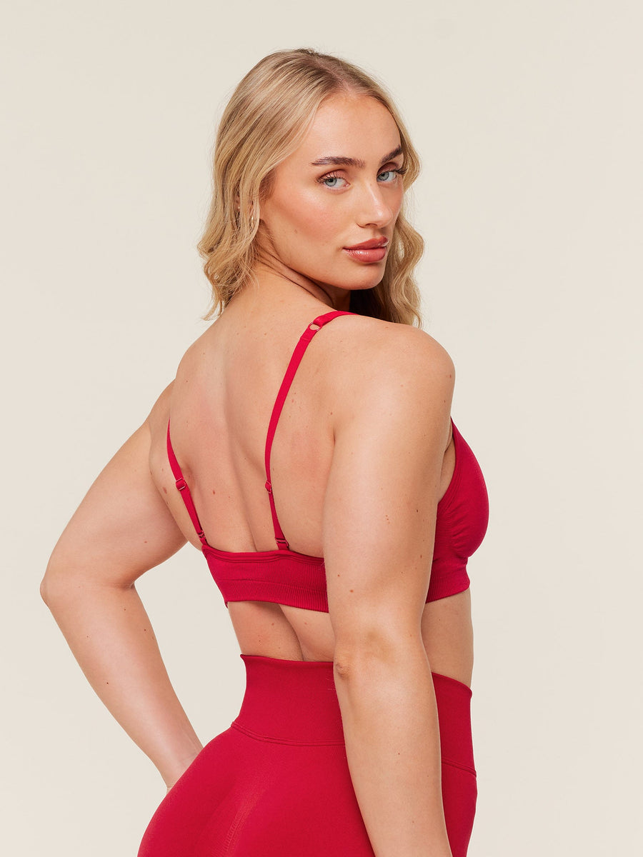 Gymshark Lift Seamless Sports Bra — Carmine Red — 3