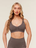 Gymshark Lift Seamless Sports Bra — Cool Brown — 1