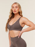 Gymshark Lift Seamless Sports Bra — Cool Brown — 4