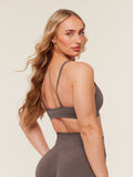 Gymshark Lift Seamless Sports Bra — Cool Brown — 3