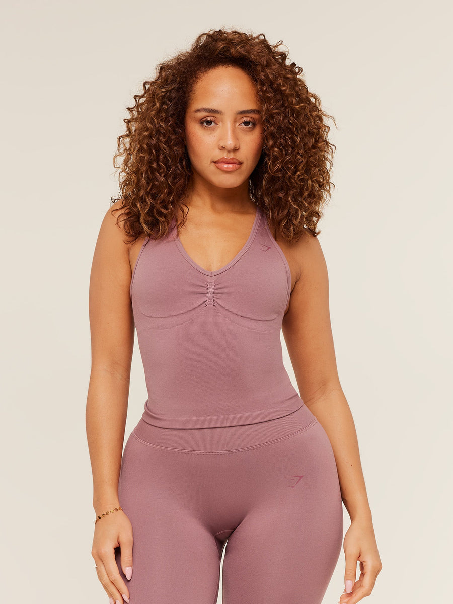 Gymshark Lift Seamless Tank with Shelf — Calm Pink — 1