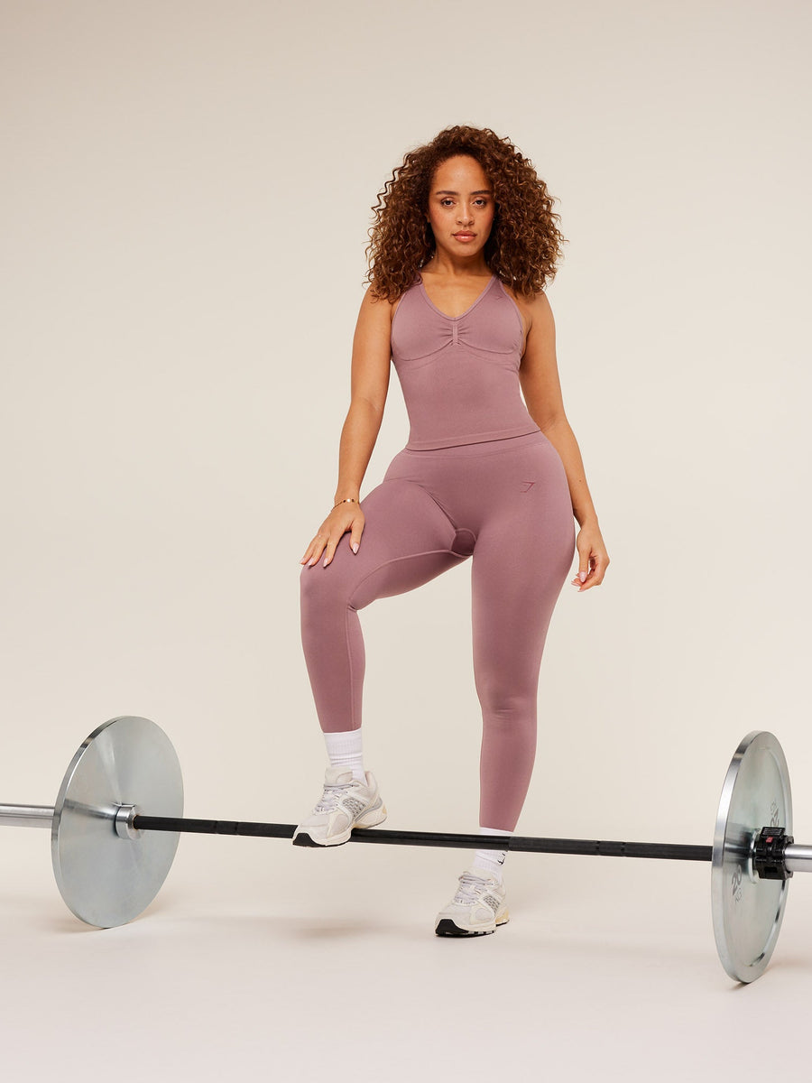 Gymshark Lift Seamless Tank with Shelf — Calm Pink — 5