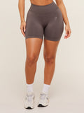 Gymshark Lift Seamless High-Rise Shorts — Cool Brown — 1