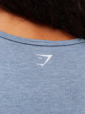 Gymshark Lift Seamless Zip Up Jacket — Worn Blue/Peri Blue Marl — 4
