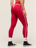 Gymshark Lift Varsity Seamless Leggings — Carmine Red — 3