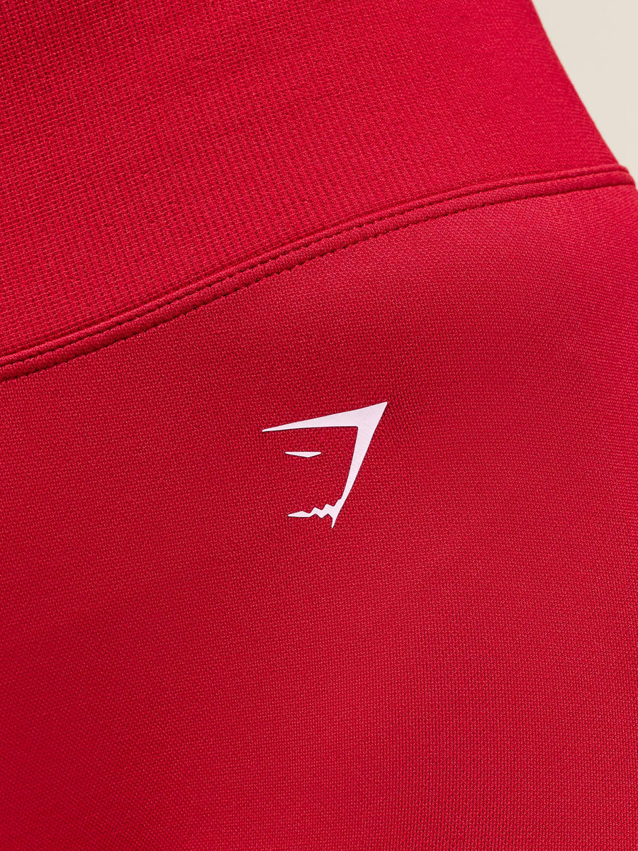 Gymshark Lift Varsity Seamless Leggings — Carmine Red — 4