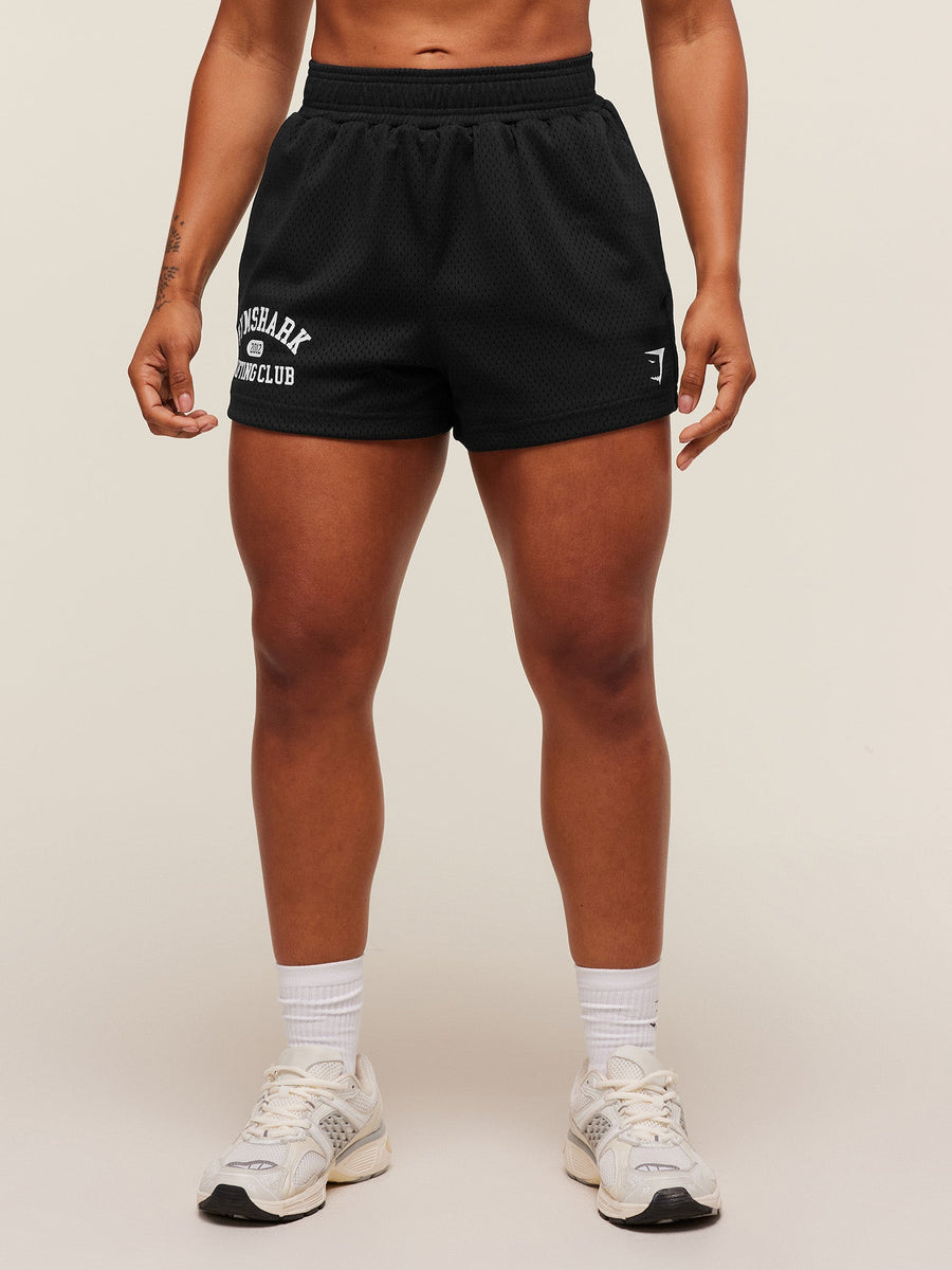 Gymshark Lifting Club Mesh Shorts — Black — 1