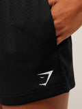 Gymshark Lifting Club Mesh Shorts — Black — 4