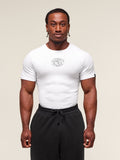 Gymshark Legacy Ribbed T-Shirt — White — 1
