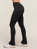 Gymshark Lifting Dipped Waistband Flared Leggings — Black — 4