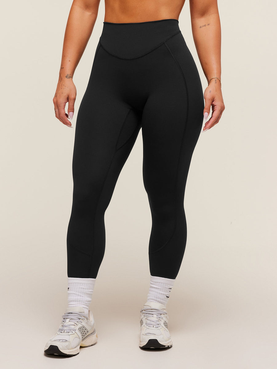 Gymshark Lifting Dipped Waistband Leggings — Black — 3