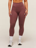 Gymshark Lifting Dipped Waistband Leggings — Burgundy Brown — 3