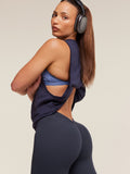 Gymshark Lifting Dipped Waistband Leggings — Heavy Blue — 7