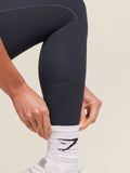 Gymshark Lifting Dipped Waistband Leggings — Heavy Blue — 6