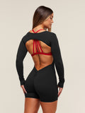 Gymshark Lifting Dipped Waistband All-In-One — Black — 1