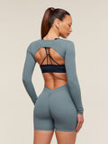 Gymshark Lifting Dipped Waistband All-In-One — Iron Blue — 1
