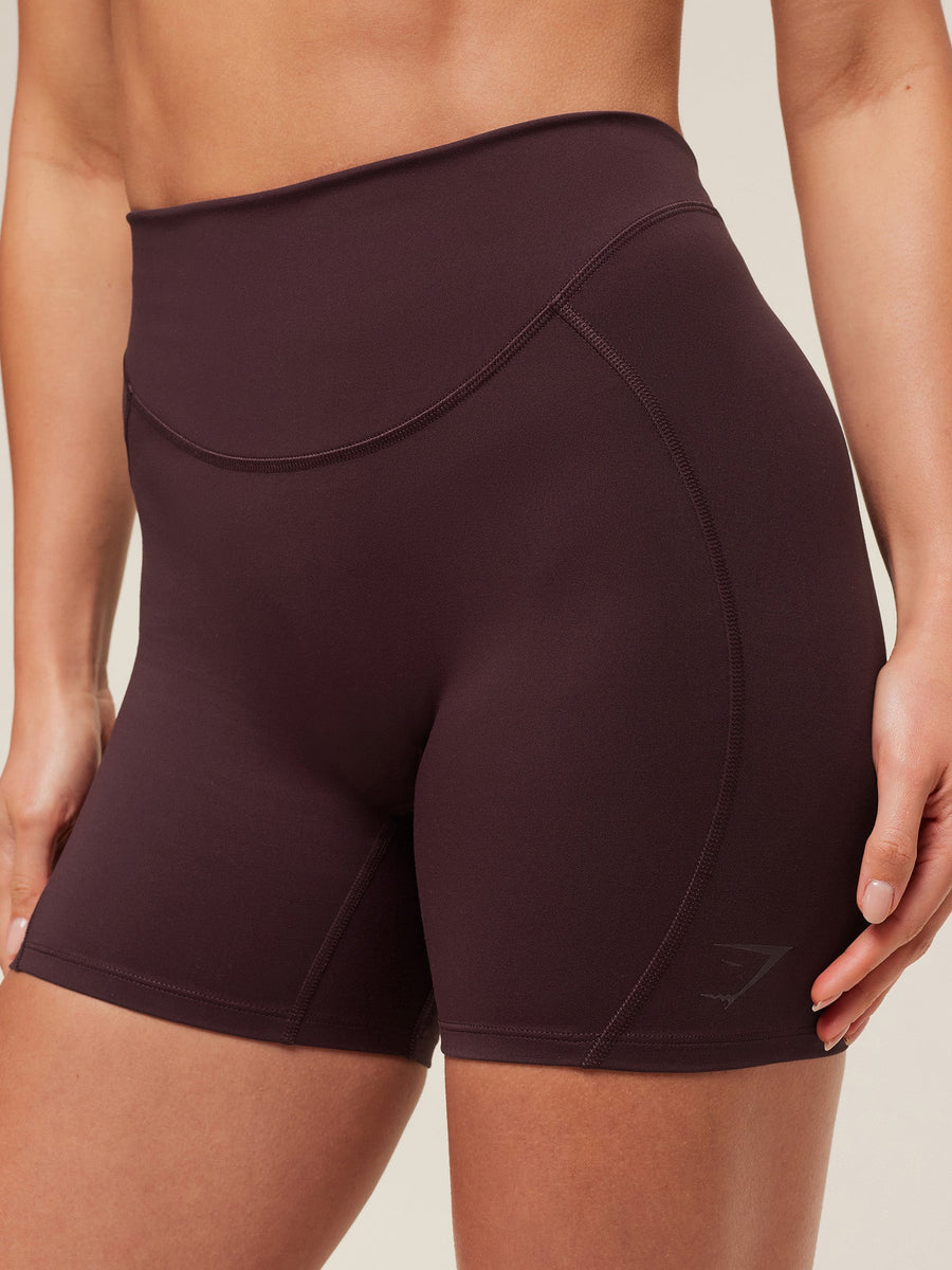 Gymshark Lifting Dipped Waistband Shorts — Cherry Purple — 7