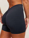 Gymshark Lifting Dipped Waistband Shorts — Heavy Blue — 6