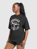 Gymshark Lifting Girl Graphic Oversized Tee — Black — 3