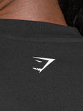 Gymshark Lifting Girl Graphic Oversized Tee — Black — 5