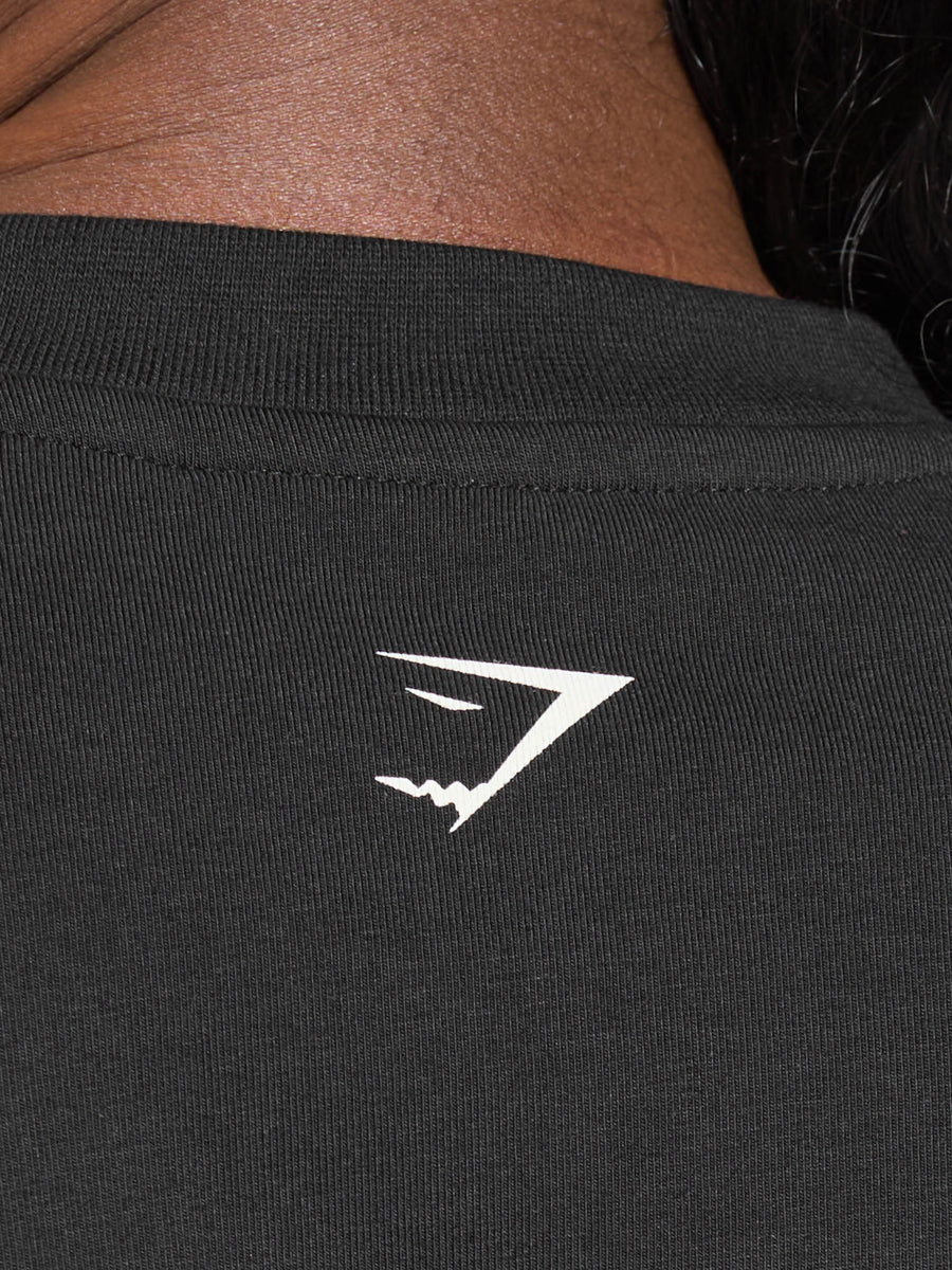 Gymshark Lifting Girl Graphic Oversized Tee — Black — 5