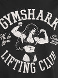 Gymshark Lifting Girl Graphic Oversized Tee — Black — 6