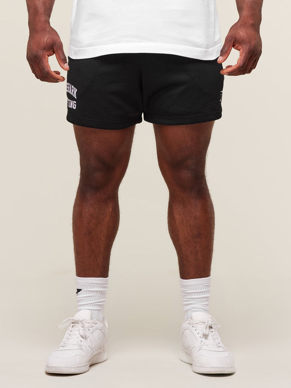 Gymshark Lifting Mesh 5" Shorts — Black