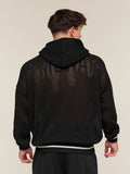 Gymshark Collective Crochet Style Hoodie — Black — 5