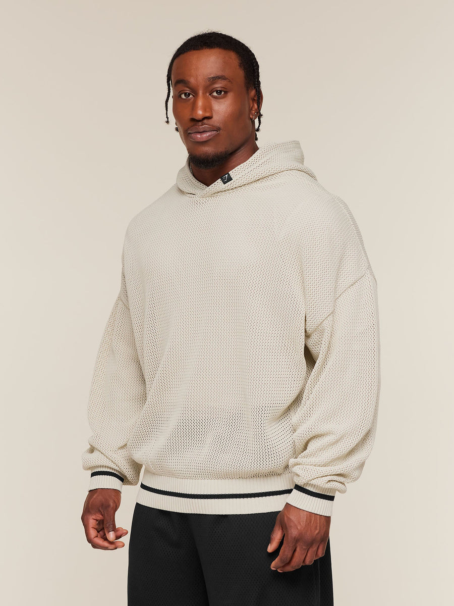 Gymshark Collective Crochet Style Hoodie — Tinted White — 6
