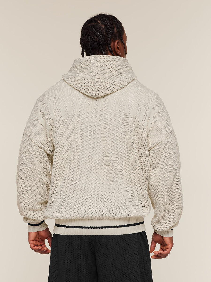 Gymshark Collective Crochet Style Hoodie — Tinted White — 4