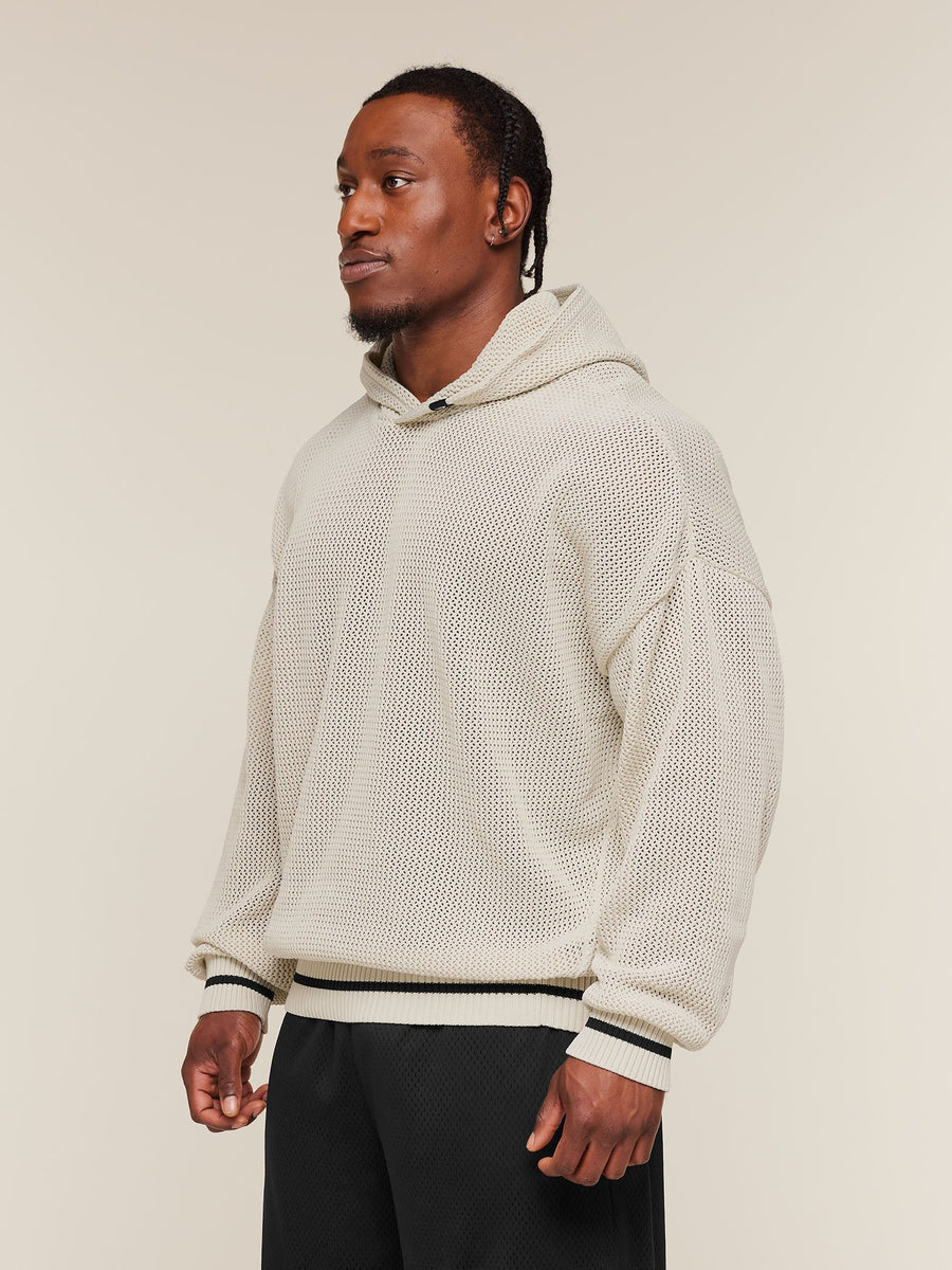 Gymshark Collective Crochet Style Hoodie — Tinted White — 7