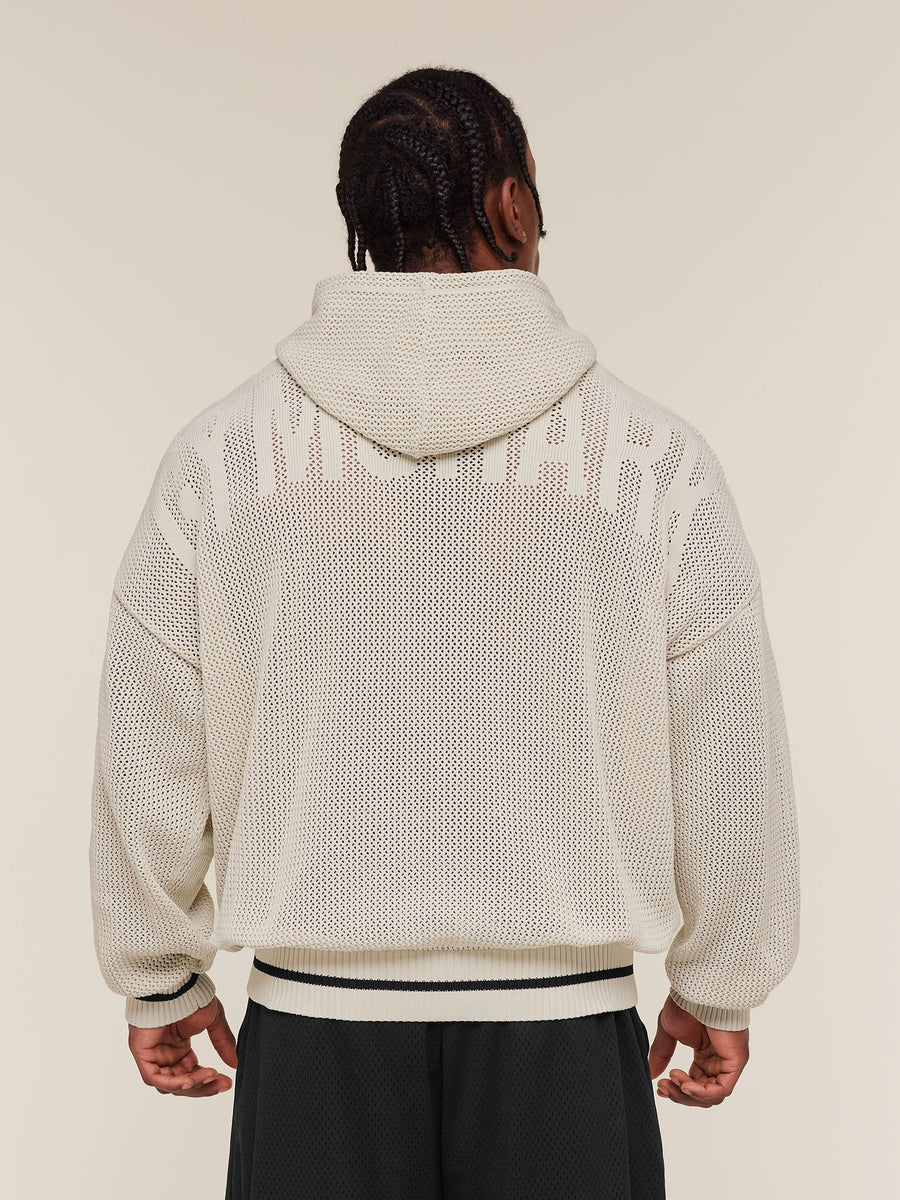 Gymshark Collective Crochet Style Hoodie — Tinted White — 5