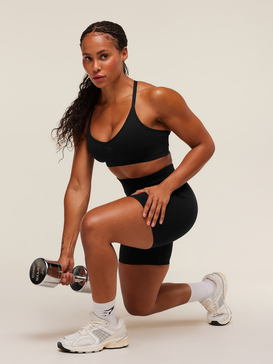 Gymshark Activate Seamless Bralette — Black — 4