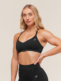 Gymshark Adapt Animal Seamless Sports Bra — Black/Asphalt Grey — 3