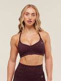 Gymshark Adapt Animal Seamless Sports Bra — Cherry Purple/Reset Pink — 1