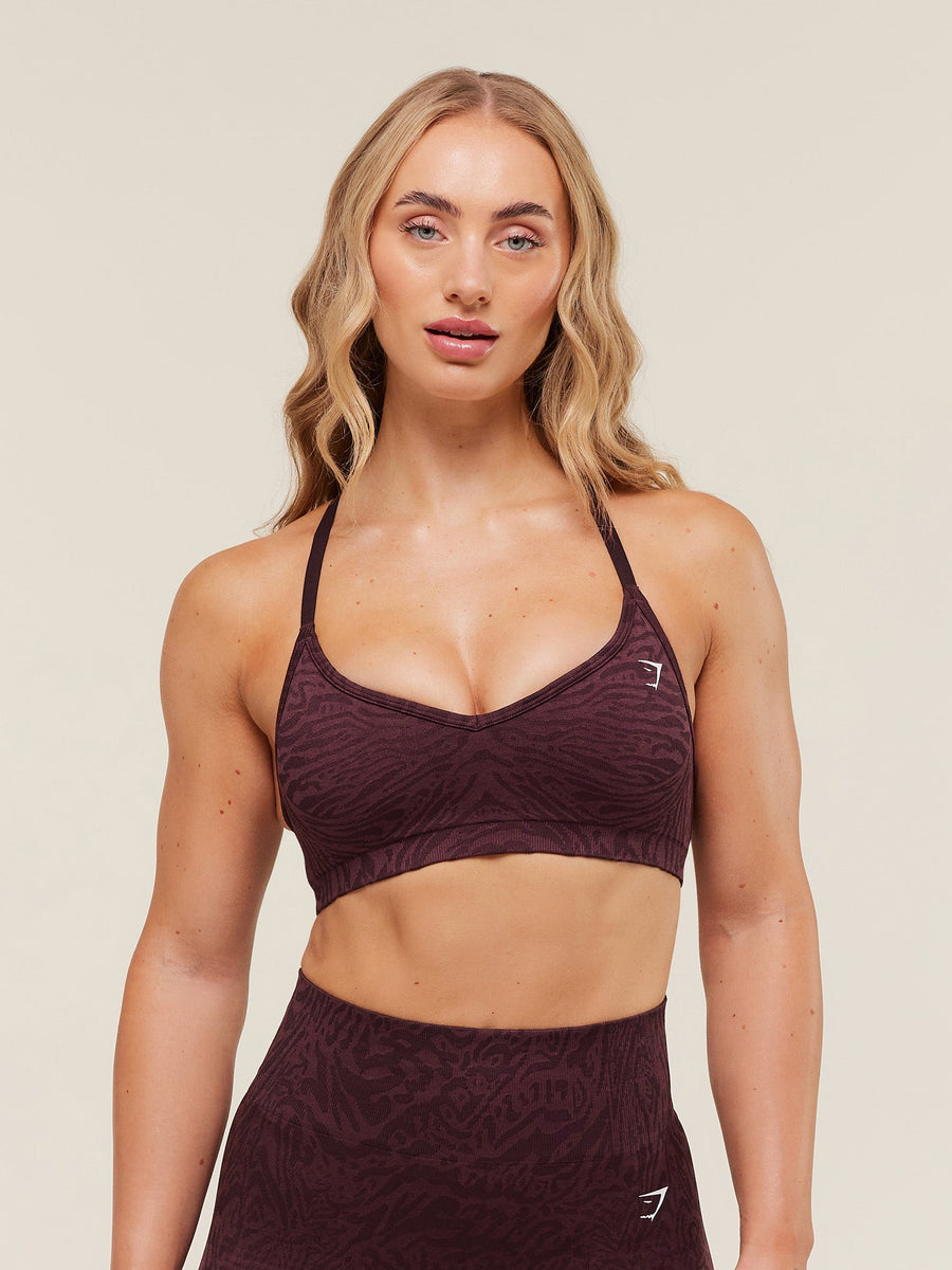 Gymshark Adapt Animal Seamless Sports Bra — Cherry Purple/Reset Pink — 1