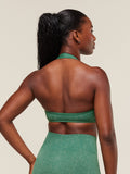 Gymshark Adapt Fleck x Whitney Halterneck Sports Bra — Lift Green/Clay Green — 2