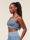 Gymshark Apex Seamless Strappy Sports Bra — Worn Blue/Gentle Blue — 3