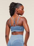 Gymshark Apex Seamless Strappy Sports Bra — Worn Blue/Gentle Blue — 2