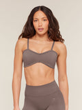 Gymshark Poise Light Support Seamless Sports Bra — Cool Brown — 1