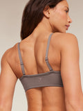 Gymshark Poise Light Support Seamless Sports Bra — Cool Brown — 6