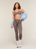 Gymshark Poise Light Support Seamless Sports Bra — Cool Brown — 4