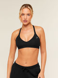 Gymshark Cotton Blend Racerback Sports Bra — Black — 1