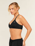 Gymshark Cotton Blend Racerback Sports Bra — Black — 3