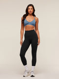 Gymshark Cotton Blend Racerback Sports Bra — Worn Blue — 6