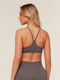 Gymshark Everyday Seamless Racerback Sports Bra — Cool Brown — 2